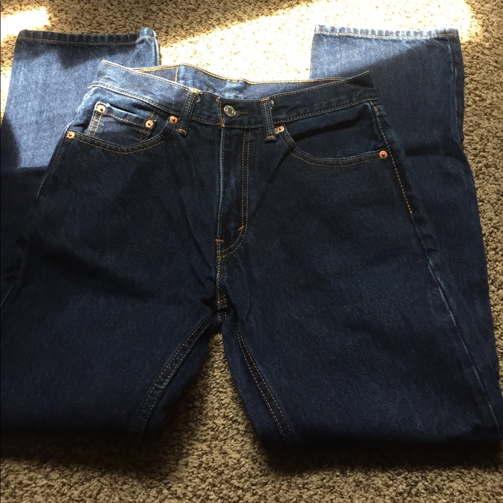 Levi dark denim jeans