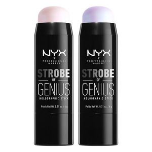 TWO NYX STROBE OF GENIUS HIGHLIGHTING STICKS