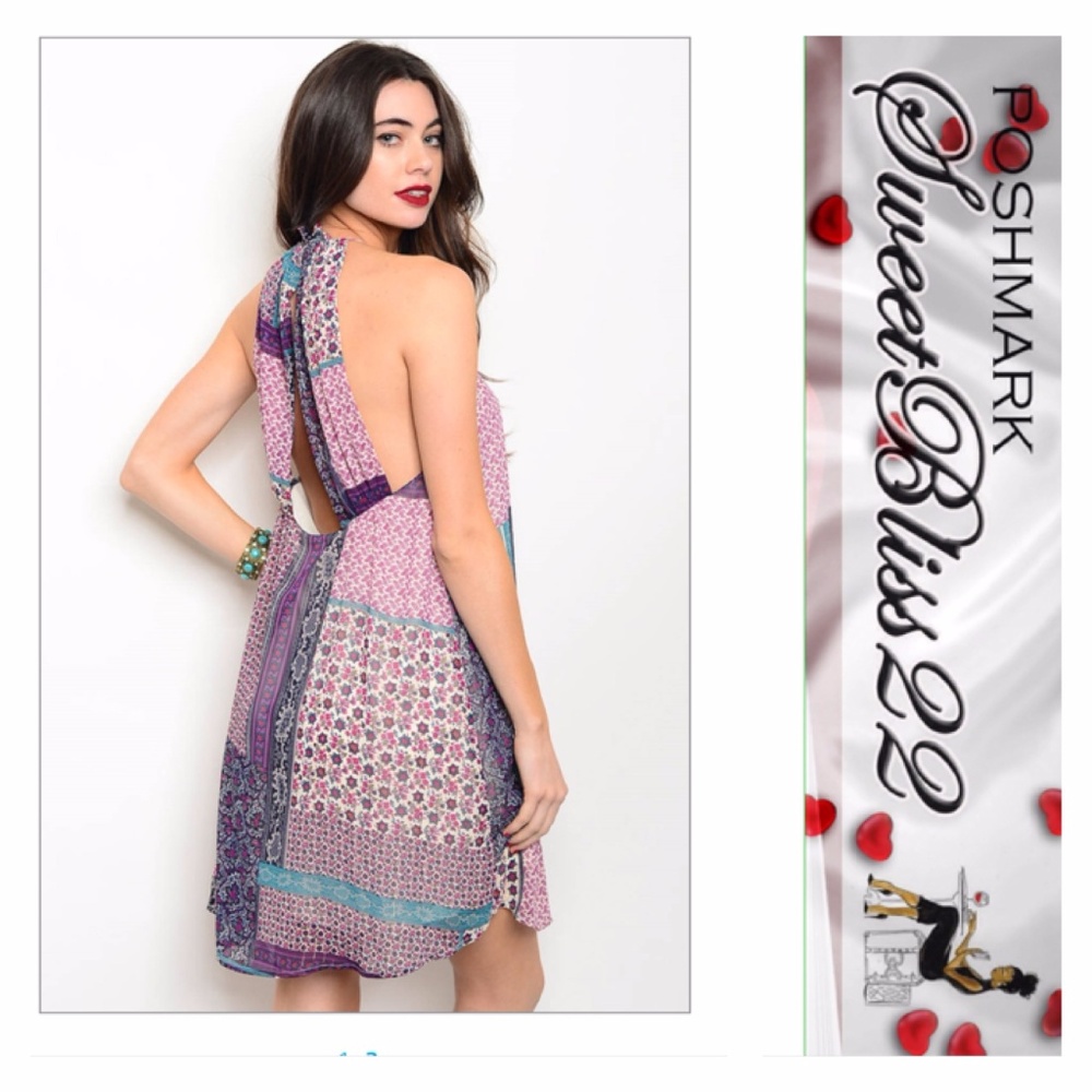 👠Purple Jade Retro Dress👠 - Picture 2 of 2