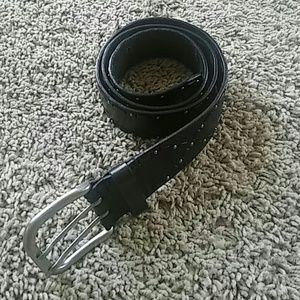 Fossil Black Leather Belt Size Medium