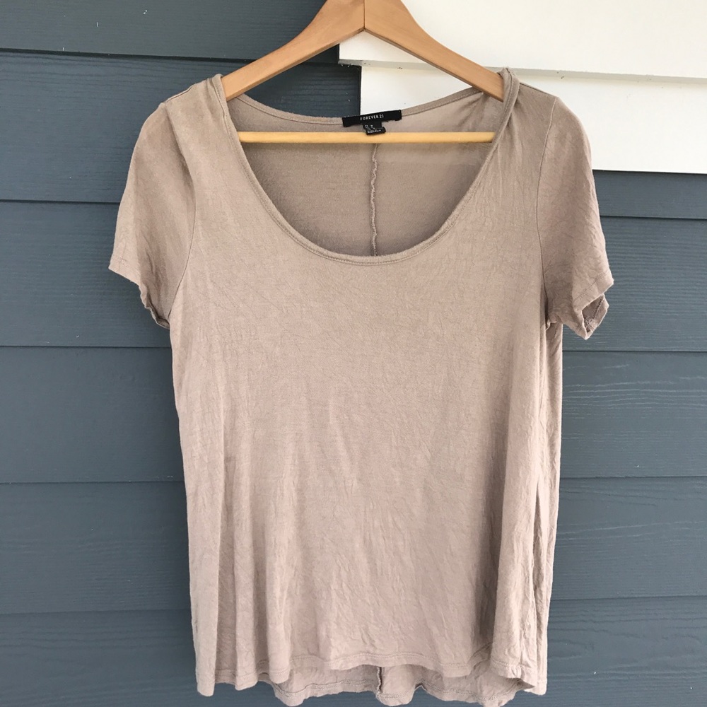 Tan T-Shirt from Forever21