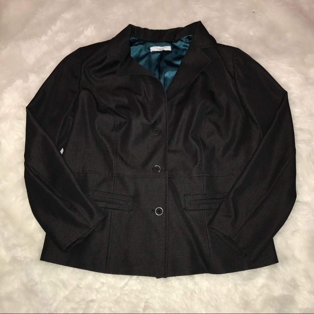 Tahari black womens blazer Career jacket