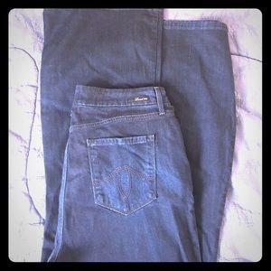 Dark blue jeans- high rise flare