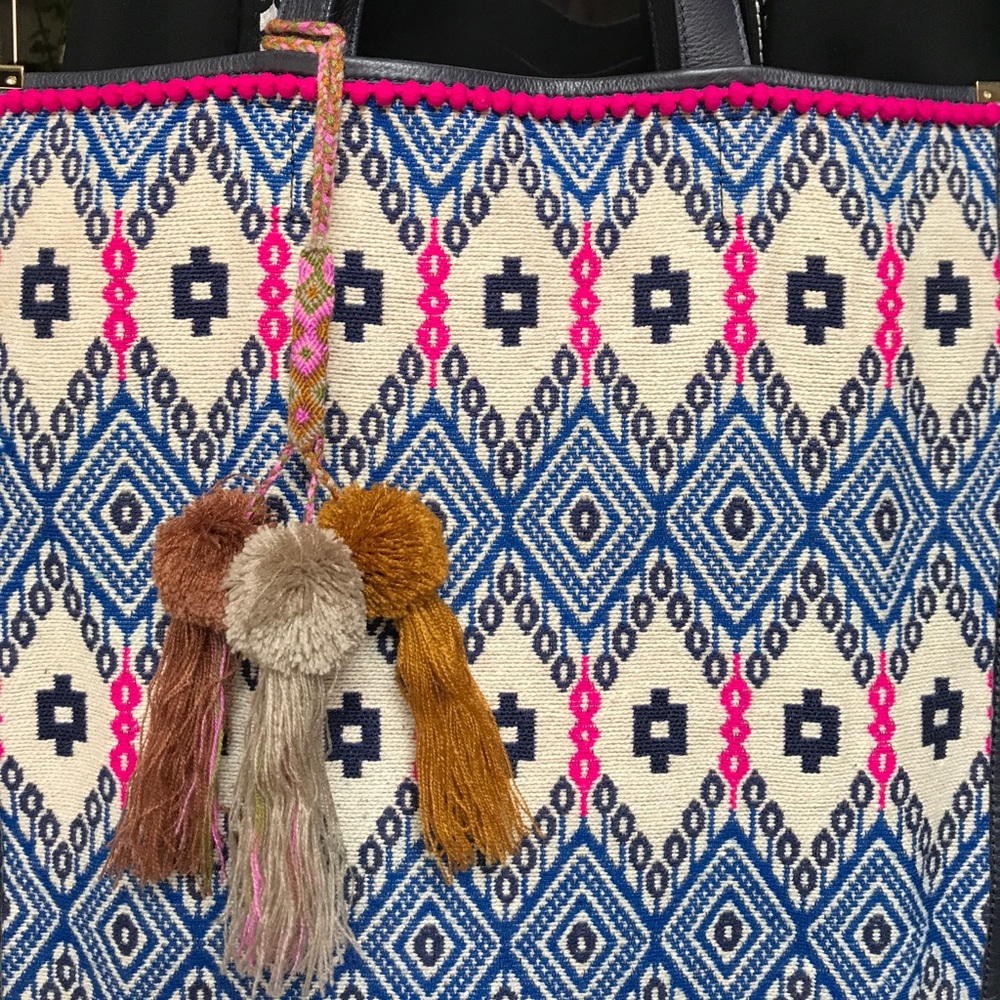 Braided Pom Pom Tassel - Picture 2 of 5