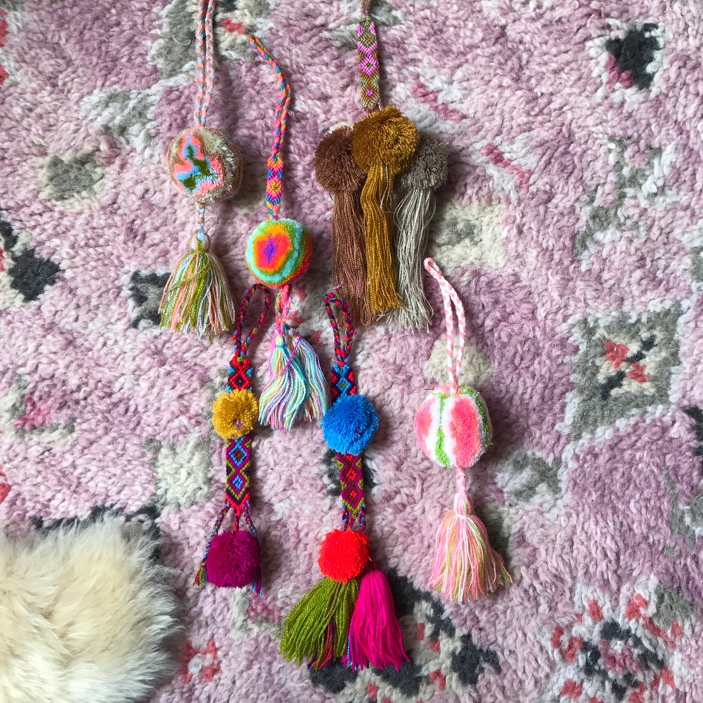 Braided Pom Pom Tassel - Picture 4 of 5