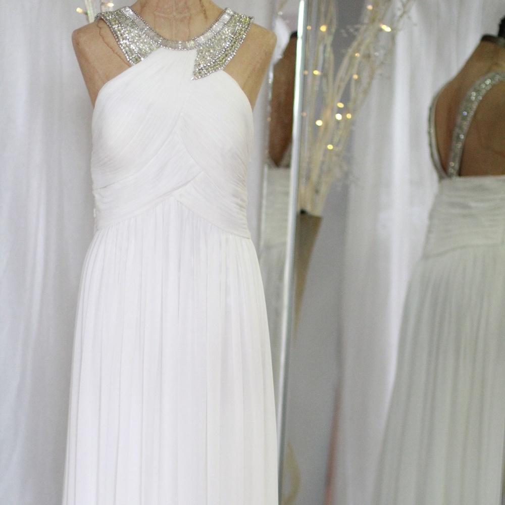 Terrani long white dress