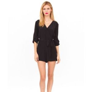 Yumi Kim black silk romper
