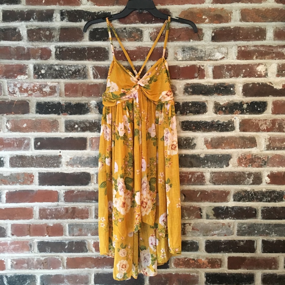 FP -Mirage Sheer Hi-Low Floral Cami/Tunic