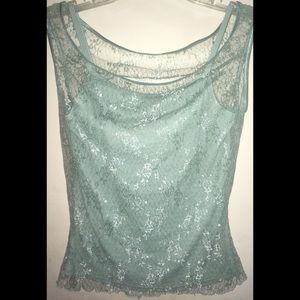 Victoria's Secret Summer Lace Tank Shirt - Size XS