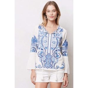 Anthropologie Isato Peasant style top. Size XS.