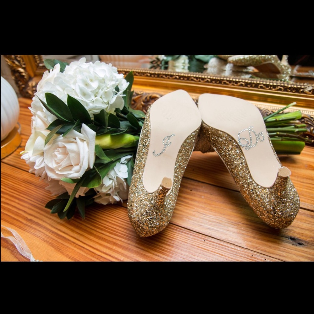 Glitter Gold 3in. heels
