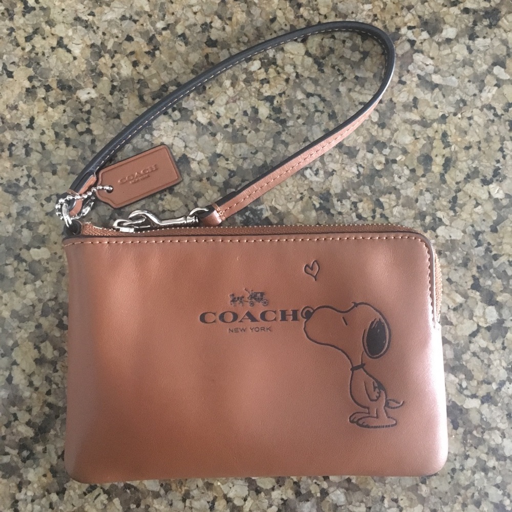Coach Snoopy Wristlet Wallet
