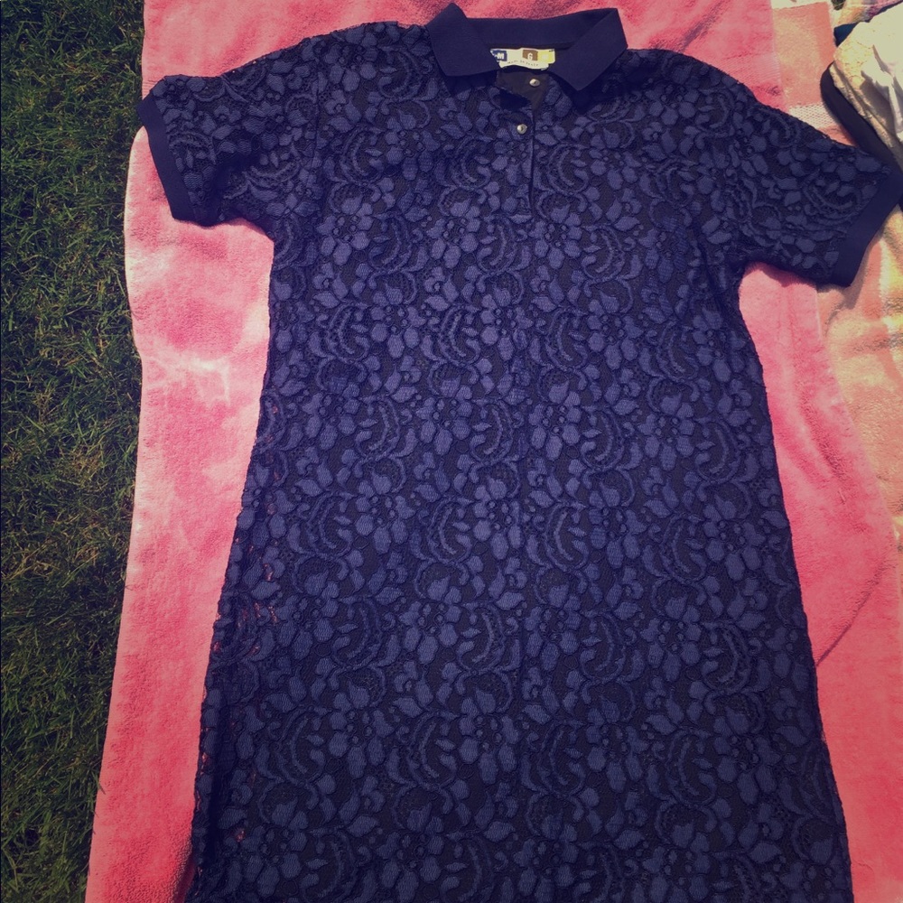 MSGM lace dress with black lining. size 38