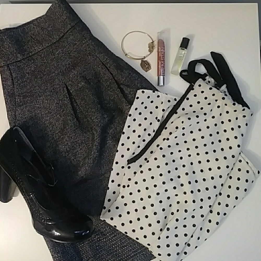 ❤Chic Grey Pleated Skirt