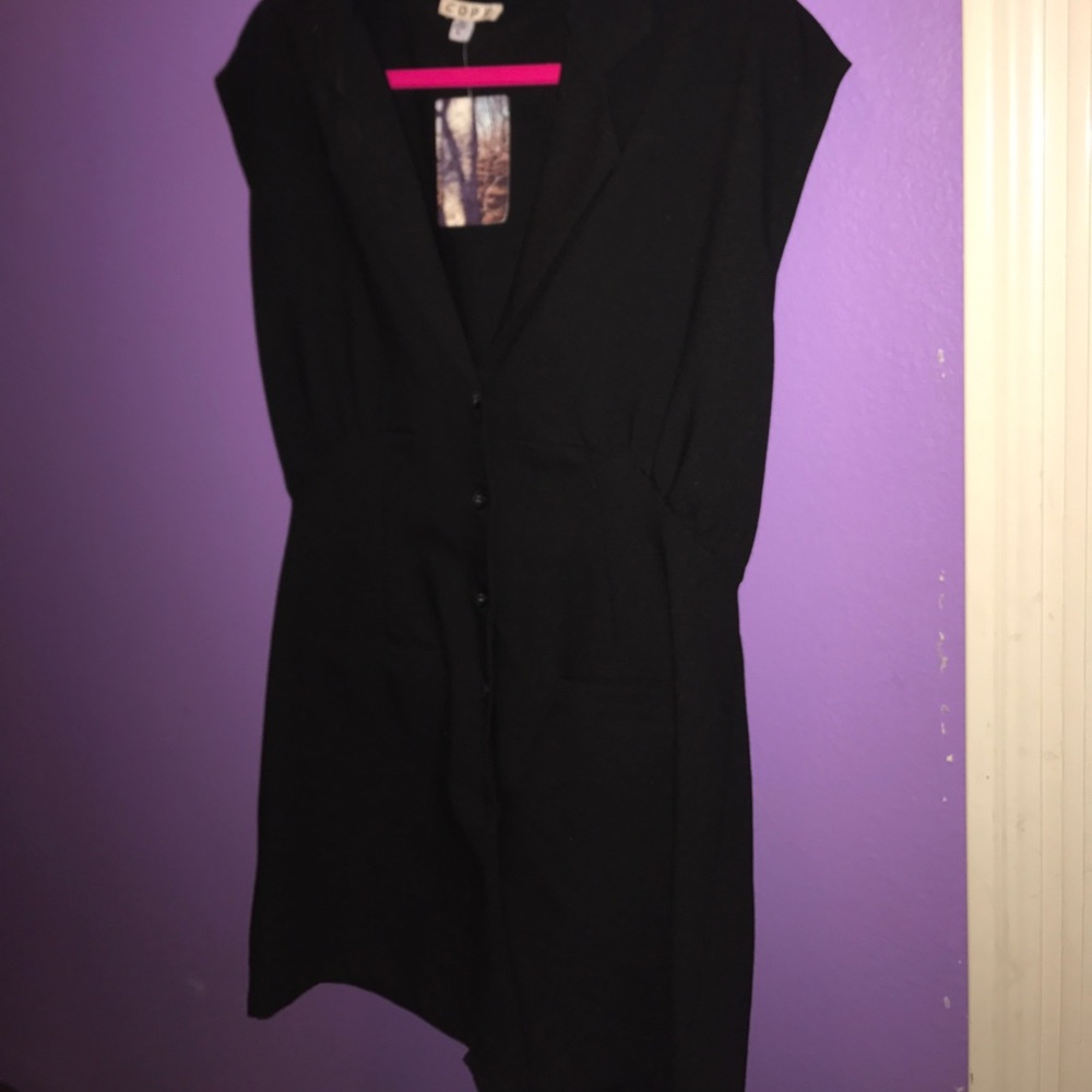 New Cope/Urban Outfitters black sleeveless romper