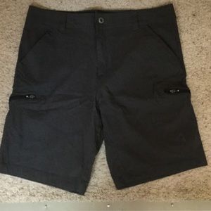 MEN'S. Dark charcoal cargo shorts
