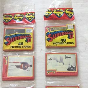 Unopened 1980 collector Superman cards