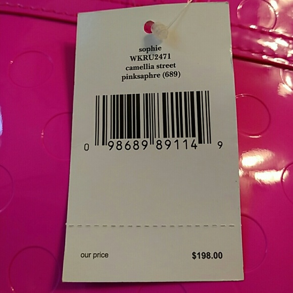 Hold Kate spade tote pinksaphre NWT SOPHIE - Picture 5 of 5