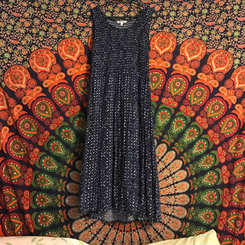 New Comfortable Dark Blue Dress