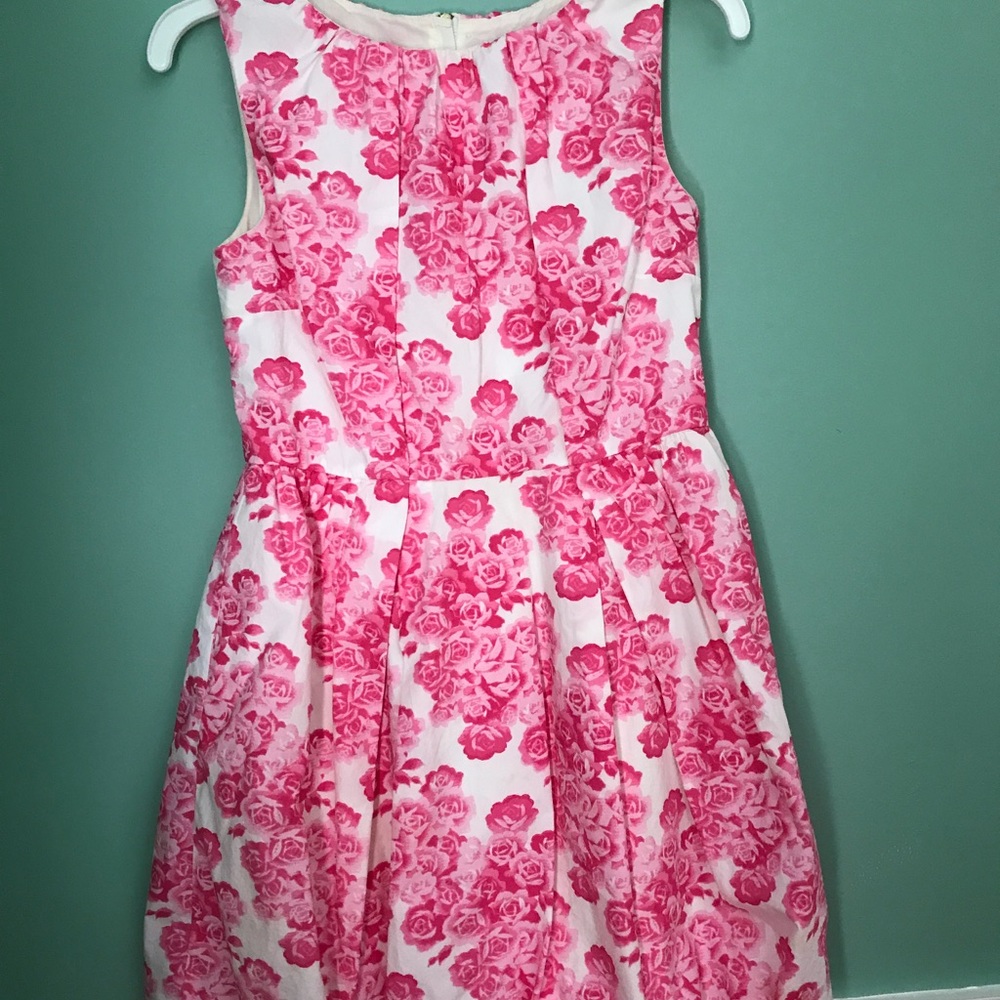 J crew pink floral dress kids