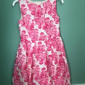 J crew pink floral dress kids