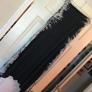 Maxi skirt black tie dye