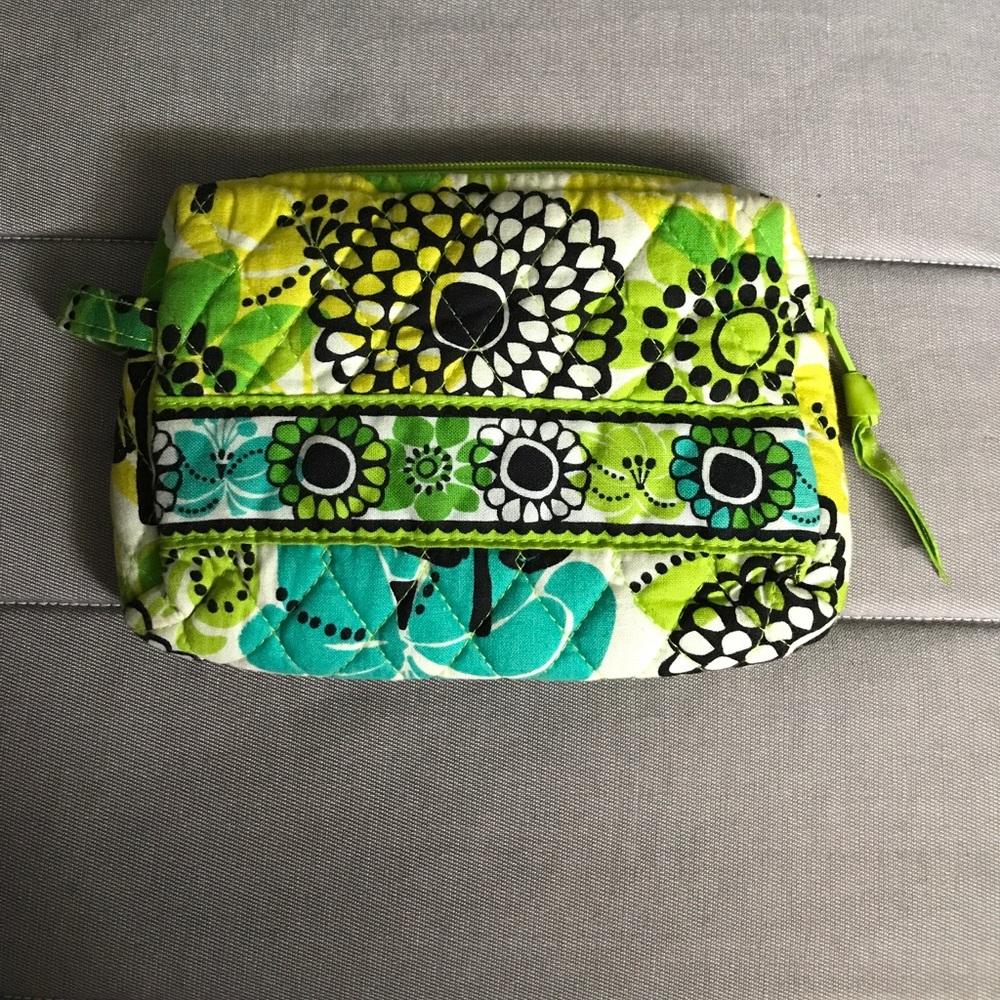 Vera Bradley makeup bag in limes up