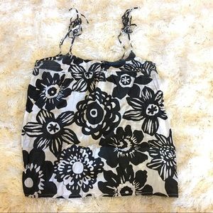 Black and white floral tank fro Aeropostale