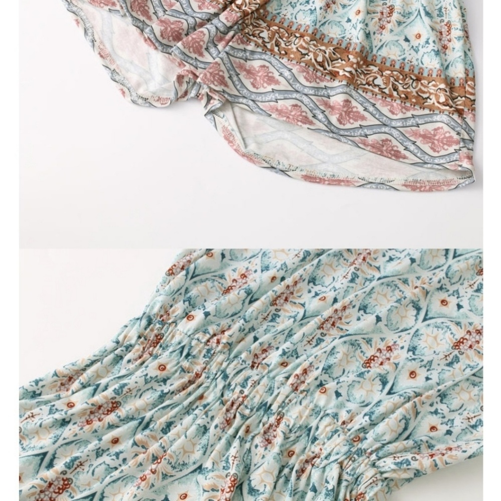 RESTOCKED  💛 H.P. 💛 Backless Floral Print Romper - Picture 3 of 8