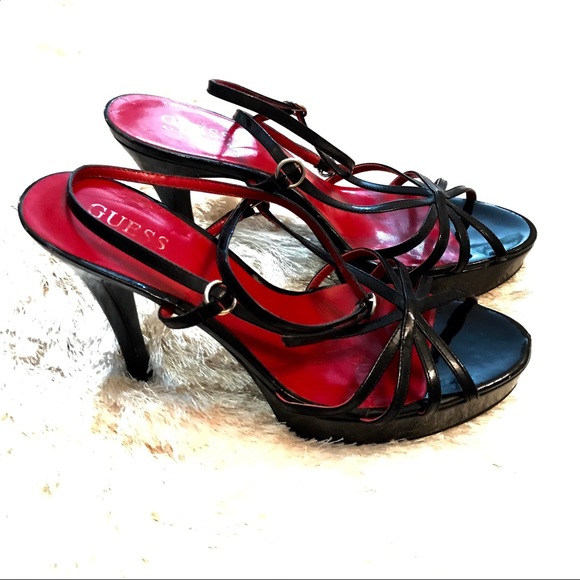 🔥Guess Marciano Strappy Leather Stilettos - Picture 3 of 8