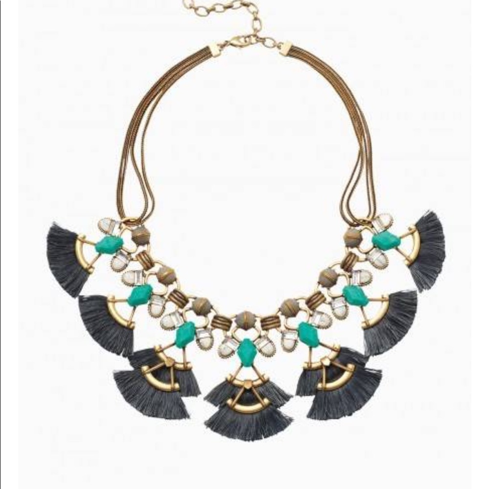Stella and Dot Lotus Tassel Necklace