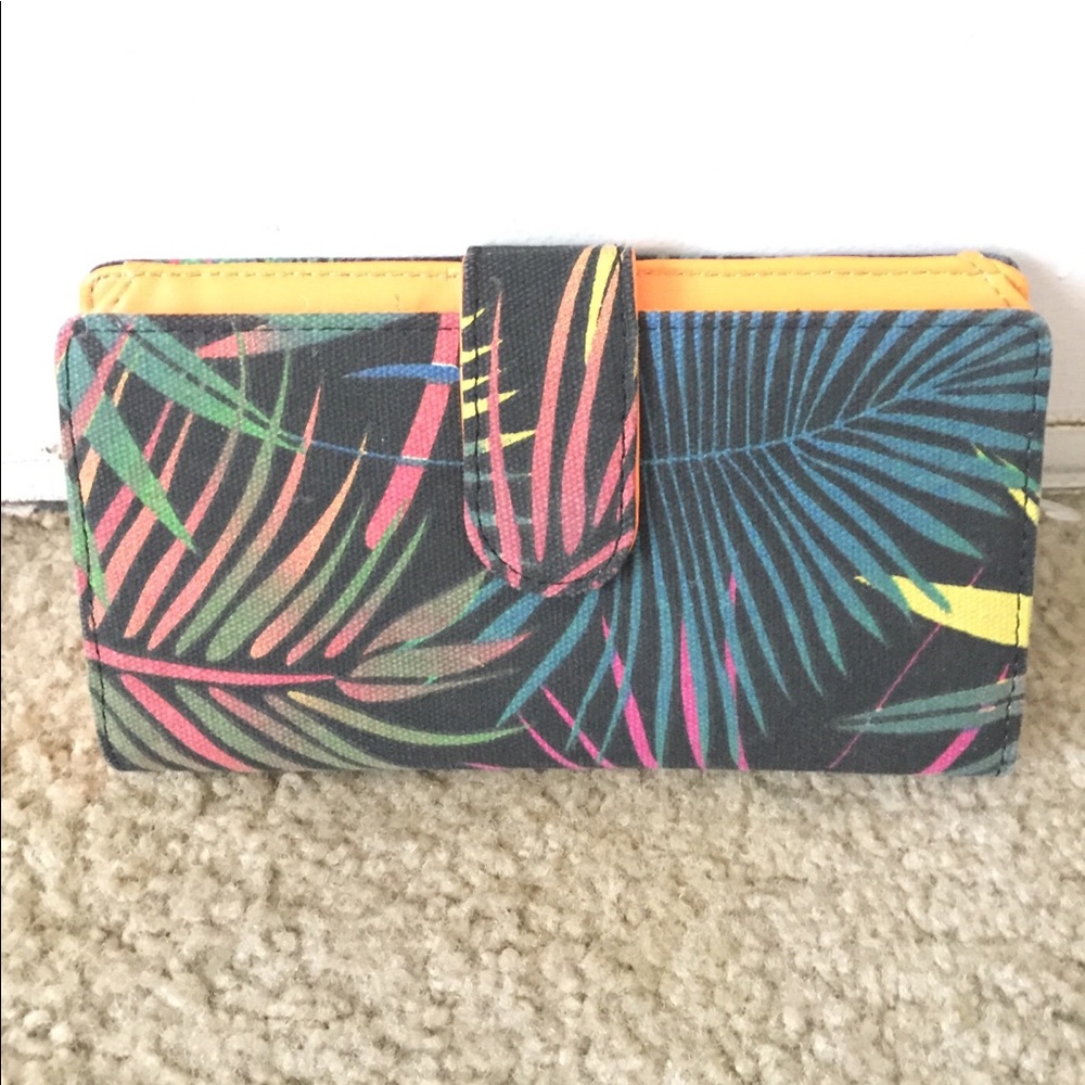 New Urban Outfitters tropical print clutch wallet