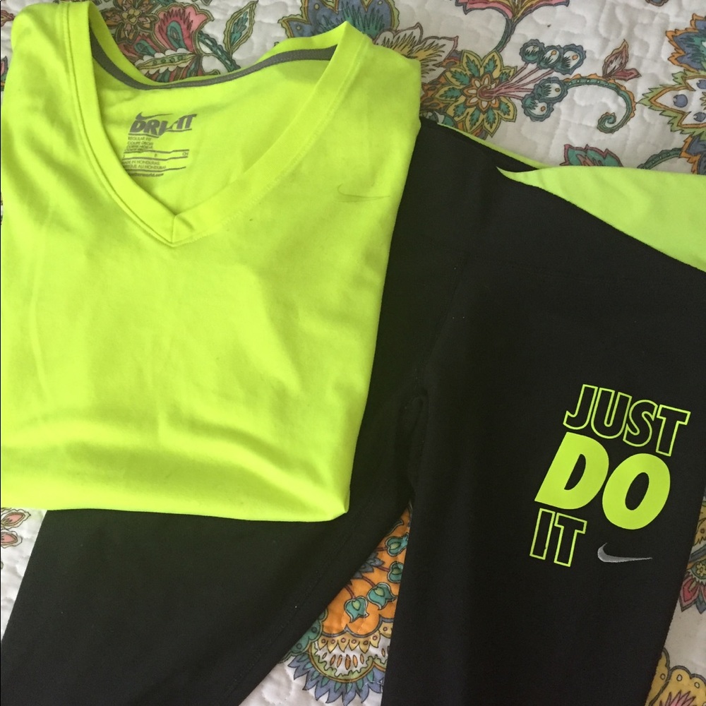 Matching Nike Capri set