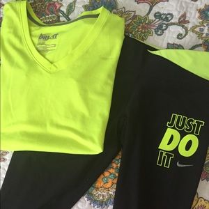 Matching Nike Capri set
