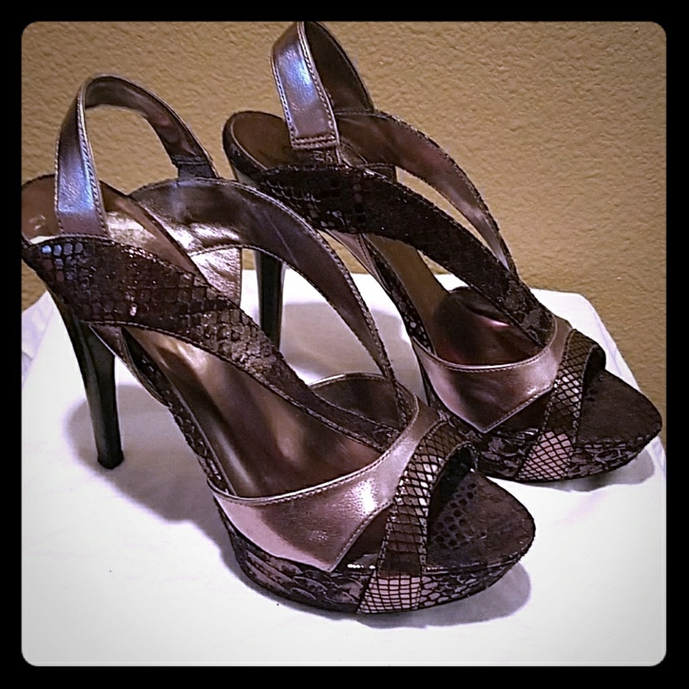 Open-Toed Platform Heels