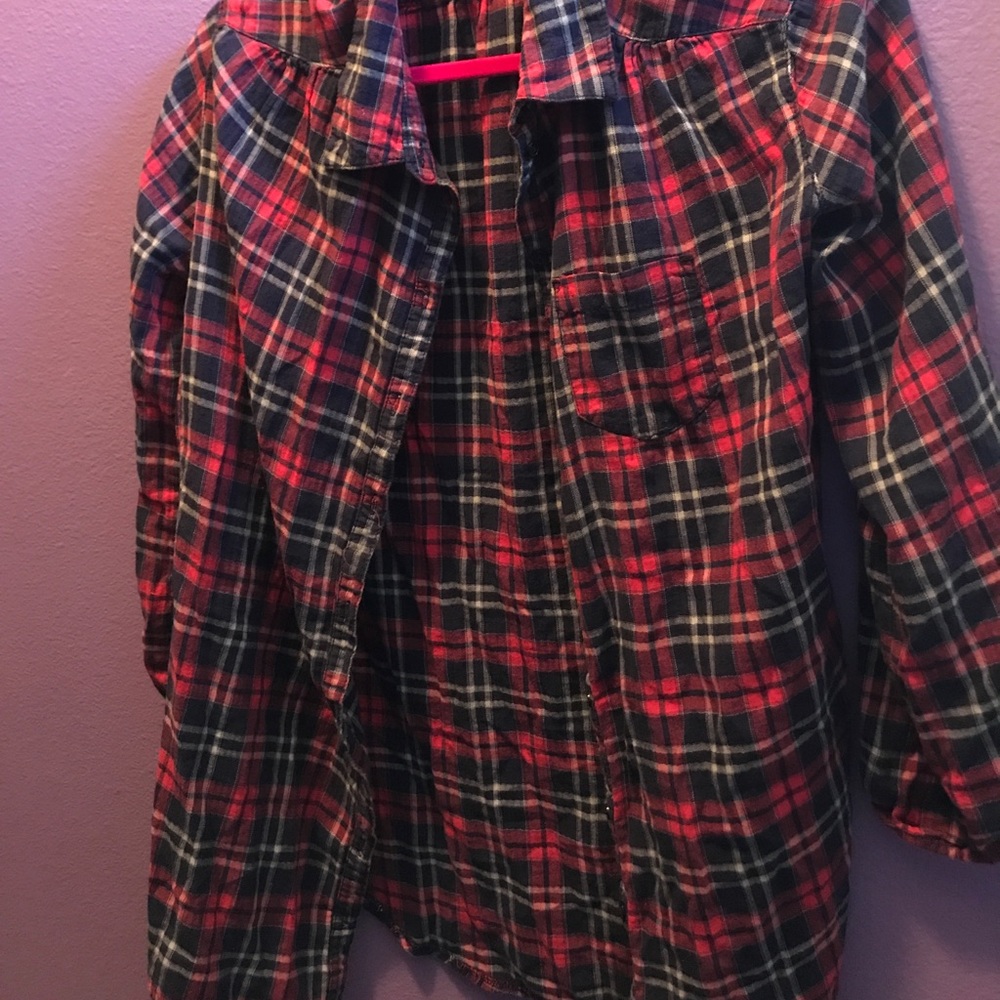 H&M flannel blouse button up