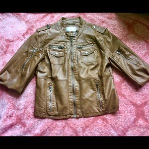 Cognac Leather Jacket