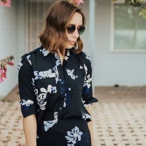 Floral Utility Shirt