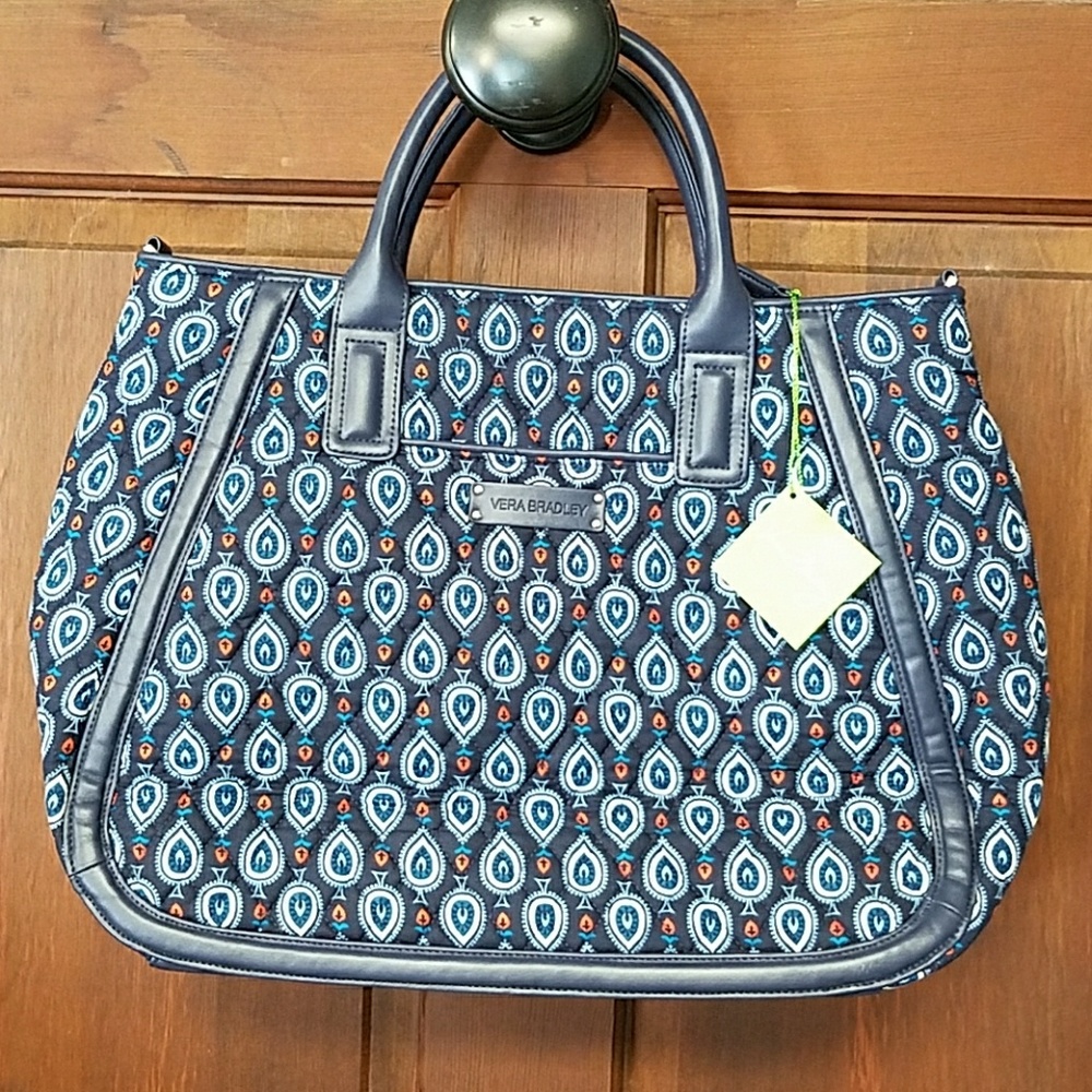 Vera Bradley trapeze tote in Marrakesh Motifs NWT