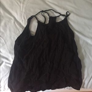 Pacsun black flower top