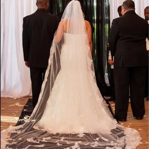 Cathedral wedding veil