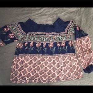 Off the shoulder blouse