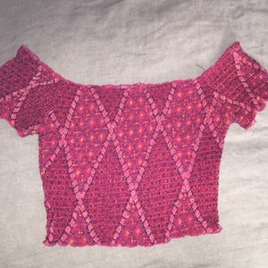 Off the shoulder crop top