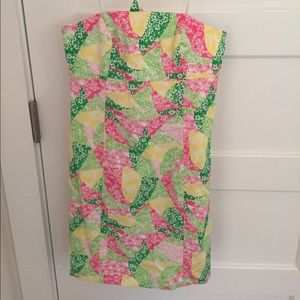Lilly Pulitzer Franco Strapless Dress in Wing Ding