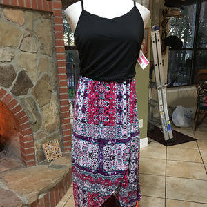 Bobbie Brooks Maxi Dress SIZE 2X Floral Print