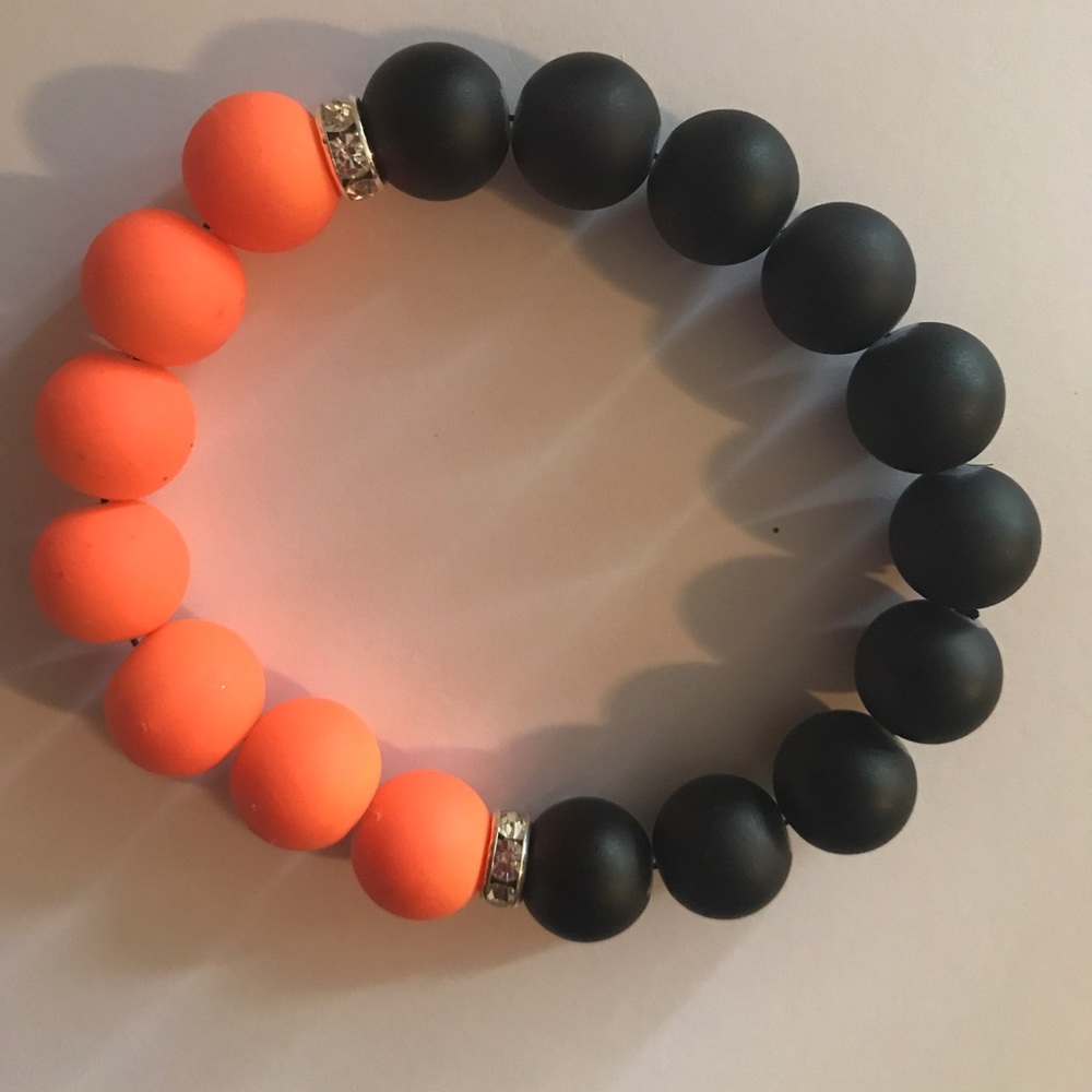 Orange and black matte
