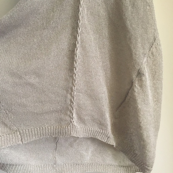 Loose woven knit linen tank tunic dress - Picture 3 of 6