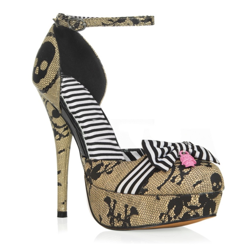 SALE!!!Just Fab 5 inch stilettos with stripy bows.