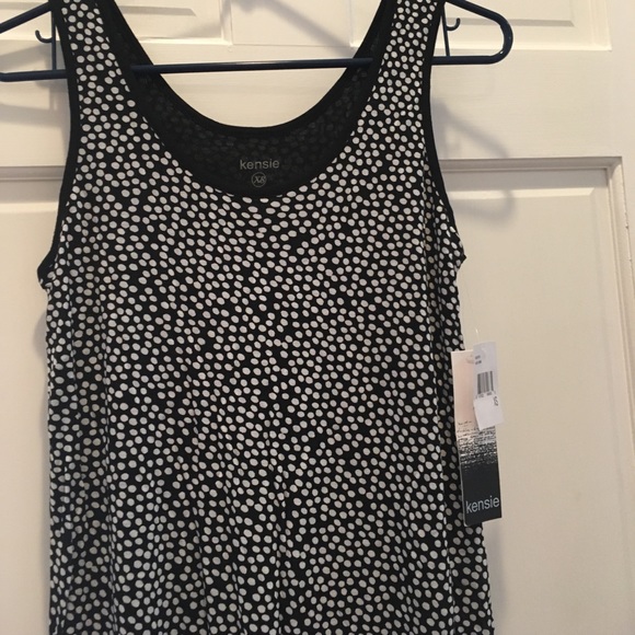 NWT Kensie Polka Dot Maxi Dress - Picture 2 of 5