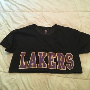 Lakers crop top jersey